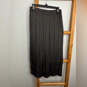GAP Black Patterned Maxi Skirt